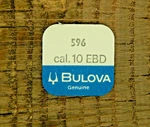 Genuine Bulova 10EBD Date Jumper 596 Watch Part New Old Stock. Fixed Price $29.99.