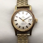 Vintage Omega Ladymatic Womens Watch 22MM Gold Plated 1970'S Date Automatic 5.5". Fixed Price $259.99.