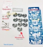 10 New Seiko Japan Movement PC21J Stem Crown Extender Battery. Fixed Price $29.94.