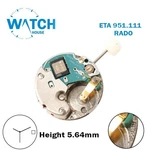 Eta 951.111 Rado-swiss Movement-white Date Disk 3-3 HANDS-H:5.64MM. Fixed Price $134.99.