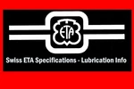 Swiss Bible For Eta Movements Spec Sheets - Oil Charts. Fixed Price $10.00.