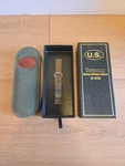 Vintage Benrus Commemorative Military Watch Band, Box & Case Only! 50TH D-day. Fixed Price $70.00.
