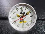 New White Seiko Mickey Mouse Dial,hands & Minute Track Divers 7002-7001/700J. Fixed Price $34.99.