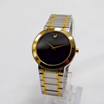 Authentic Swiss Movado Museum 081191379 Two Tone Sapphire Crystal Luxury Watch. Fixed Price $250.00.