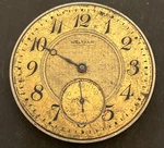 Antique 1907 Waltham Royal Colonial Pocket Watch Movement Gold Dial 14S 17J Col.. Fixed Price $29.95.
