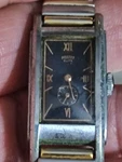 Vintage Rare Swiss Watch Arctos Elite Tanck Lady Black Dial Work & Stop. Fixed Price $94.90.