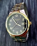 Rare Gruen Precision 2TONE Gold Mens Dress Watch New Battery. Fixed Price $116.99.