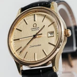 Vintage 1977 **near Mint** Omega Seamaster CAL.1342 Qz Push Crown Gold 34MM Mens. Fixed Price $629.99.