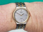 Seiko Quartz Watch SQ100 33MM Day Date Wrist Box. Fixed Price $110.00.