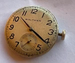 Waltham 6/0-C Nice Dial Movement For Mens Watch Runs, Lot 0106. Fixed Price $24.99.