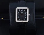 Piaget Protocol 26354, Black Dial, 18KT White Gold On Strap. Fixed Price $6895.00.