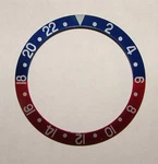 Bezel Insert Blue/red Pepsi For Rolex Replace 315-16750-6. Fixed Price $17.00.