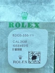 Genuine Rolex B3135-550-Y1 Pinion For Oscillating Weight OC#1487. Fixed Price $40.00.