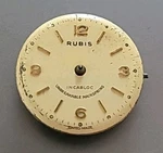 SB6-37: Delaware Watch Co. Movement 17 Jewels Swiss Rubis Dial Incabloc Vintage. Fixed Price $24.95.