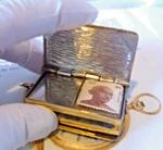 Pocket Watch Chain Vesta Stamp Case Fob Victorian Large 1890S Antique Book. Fixed Price $104.66.