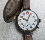 Antique Sterling Silver WW1 Officers Hunter Style Wrist Watch - Spares Repairs. Fixed Price $295.79.