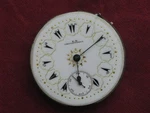 Antique Swiss 19 Ligne Pocket Watch Movement, Parts/repair, Fancy Turkish Dial. Fixed Price $79.99.