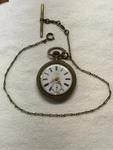Antique Pocket Watch Enamel Dial Ornate Case Swiss French Movement For Repair. Fixed Price $35.00.