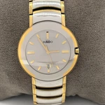 Rado Diastar 129.0533.3 Two Tone Gold Swiss Quartz Unisex Watch Date. Fixed Price $430.38.