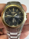 Citizen Eco-drive Titanium WR100 39MM Men Watch E111-K003121 Glowing Hands. Fixed Price $60.00.
