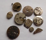 Lot Of 10 Swiss Movement Plates Used For Parts Repair. Sku 29814-6. Fixed Price $39.89.
