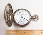Antique 1889 Elgin Usa 15J Grade 82 G.m. Wheeler Coin Silver Pocket Watch As-is. Fixed Price $279.95.
