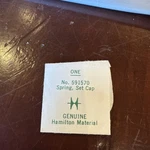 Hamilton Spring Set Cap # 591570 Nos Part.. Fixed Price $19.00.
