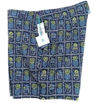 Tori Richard Tradewind Tech 40" Swim Trunks Blue Pineapple Lined Zip Fly Shorts. Fixed Price $35.95.