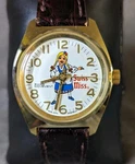 Swiss Miss Collectible Vintage Mechanical Windup 33 Mm Gold Tone Watch. Fixed Price $27.50.