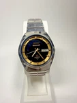 Vtg Seiko Sq Quartz 4004 4633-8059 Black Dial Original Bracelet- All Stainless. Fixed Price $89.99.