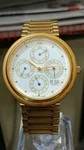 Bill Blass Vintage Men's Watch Perpetual Calendar Gold Tone Quartz 34 Mm. Fixed Price $120.00.