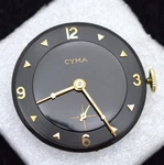 Cyma Tavannes 162 Watch Movement 17J Swiss With Hands, Stem, Crown Vg Cond. Fixed Price $99.95.