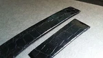 Original Must Cartier Band 17X14MM Shiny Black Crocodile For Deployment Buckl. Fixed Price $180.00.