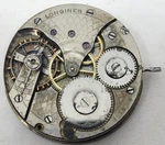Longines Pocket Watch Movement 1935980 - Working For Parts Project Only. Fixed Price $60.00.