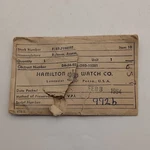 Nos Hamilton 992B Pocket Watch Balance Assembly Military Parts Packet. Fixed Price $150.00.