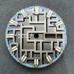 Caravelle Watch Dial 11UOACB 1970S Automatic Blue Geometric 27.3 Mm Case No 7574. Fixed Price $19.99.