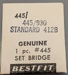 Nos Bestfit Genuine Standard 412B Set Bridge - Watch Part # 445/930. Fixed Price $18.99.