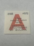 Nos Bulova Accutron 2185 Date Indicator Detent Watch Part #572. Fixed Price $12.00.