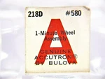 Nos Bulova Accutron Minute Wheel Assembly- Model 218 Part # 580. Fixed Price $8.95.