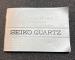 Vintage Seiko Duo Display Quartz Cal. H449/H448 Alarm Chrono Manual/warranty. Fixed Price $26.99.