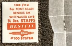 Bestfit Balance Staff Lot Of 3, Font 60-601-BENRUS Bm-wittnauer 6W8 100/112 Nos. Fixed Price $24.99.