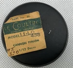 Jaeger Lecoultre Cannon Pinion Cal. 11-LO 438 Part 240 21 (opened) Ht. 3.30. Fixed Price $29.99.
