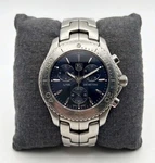 Tag Heuer CJ1112.BA0576 Mens Link Series Chronograph Quartz Watch Blue Silver. Fixed Price $690.00.