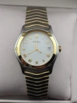 Ebel Men Stainless Steel Watch Ref. 1187F41 18K Yellow Gold Bezel Swiss. Fixed Price $900.00.