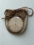Antique Circa 1924 Elgin Grade 452 G. M. Wheeler Pocket Watch 12S 17J W/ Chain. Fixed Price $220.00.