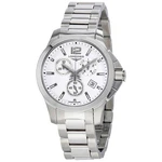 Longines Conquest Chronograph White Dial Unisex Watch L33794166. Fixed Price $677.34.