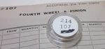 Bulova Accutron Fourth Wheel & Pinion 214HN #181 Replacement #277. Fixed Price $15.87.