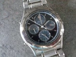 Seiko Mens Chronograph Moonphase 7T36-6A1A Watch Black Dial. Fixed Price $233.80.