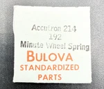 Nos Bulova Accuton 214 #192 Minute Wheel Spring Watch Part. Fixed Price $11.99.