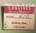 Vintage Longines 410 Watch Winding Stem Nos Genuine Part 401. Fixed Price $14.99.